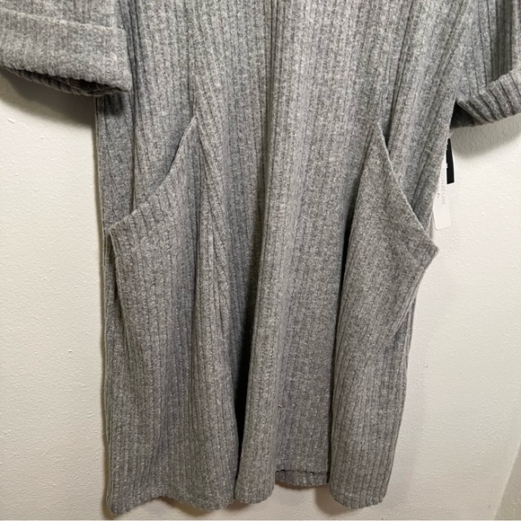 Signature by Robbie Bee Light Gray Cowl Neck Midi Dress - Picture 7 of 16